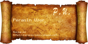 Perasin Uzor névjegykártya